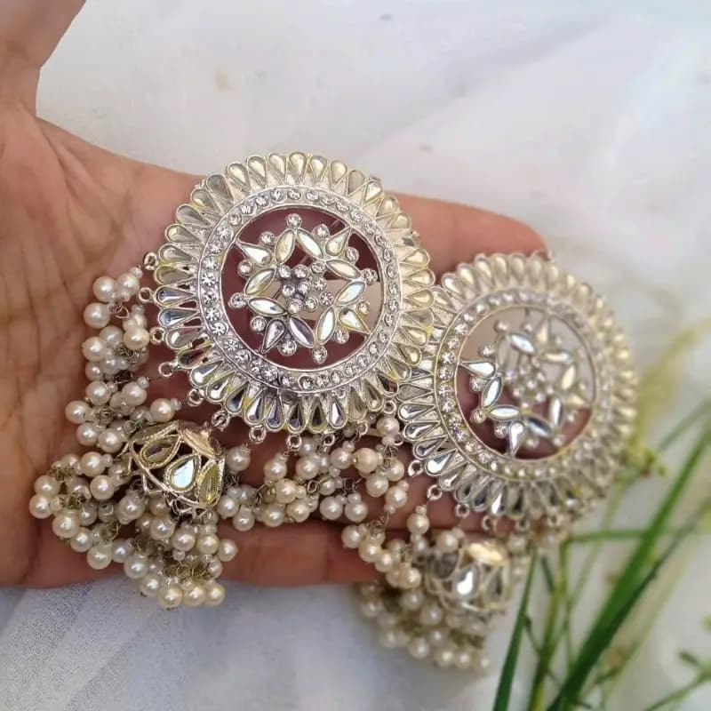 Sheesha Kundan Earrings