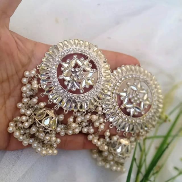 Sheesha Kundan Earrings