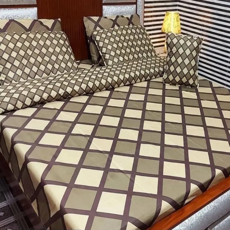 7 Pcs Digital Printed Comforter Set